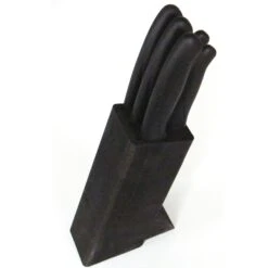 Bloc De 5 Couteaux De Cuisine Néo Noir