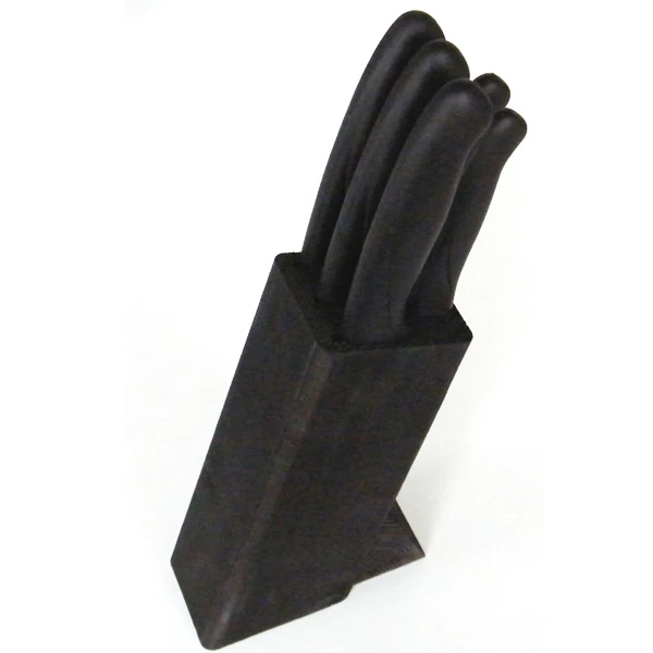 Bloc De 5 Couteaux De Cuisine Néo Noir