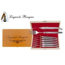 Coffret 6 Fourchettes Laguiole Tout Inox