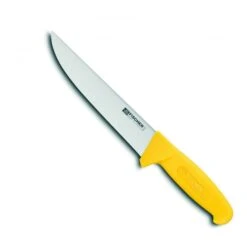 Couteau De Boucher Professionnel, Lame Inox 23 Cm HACCP