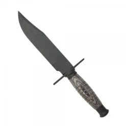 Couteau De Chasse Tarzan Lame Et Manche Noir