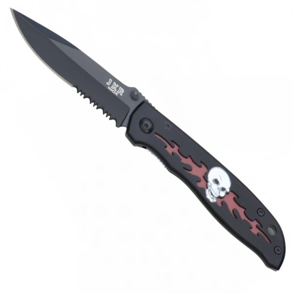 Couteau De Poche Métal, Décor Crâne – Image 2