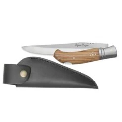 Couteau Pliant Laguiole Bougna Avec étui En Cuir