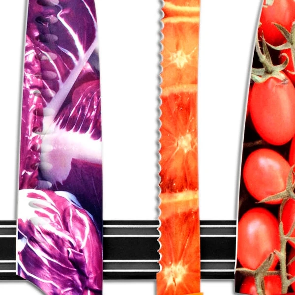 Couteaux à Lames Décorées Inox Barre Aimantée – Image 2