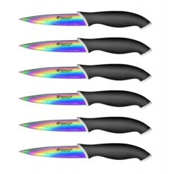 Couteaux Ă Steak X 6 Lame RevĂȘtement Titane