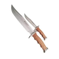 Couteaux De Chasse Kangourou Fait Main Lot De 2 Manche En Bois D'olivier