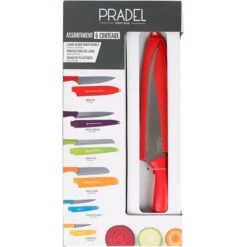 Couteaux De Cuisine Lot De 6 Pièces Manches Colorés
