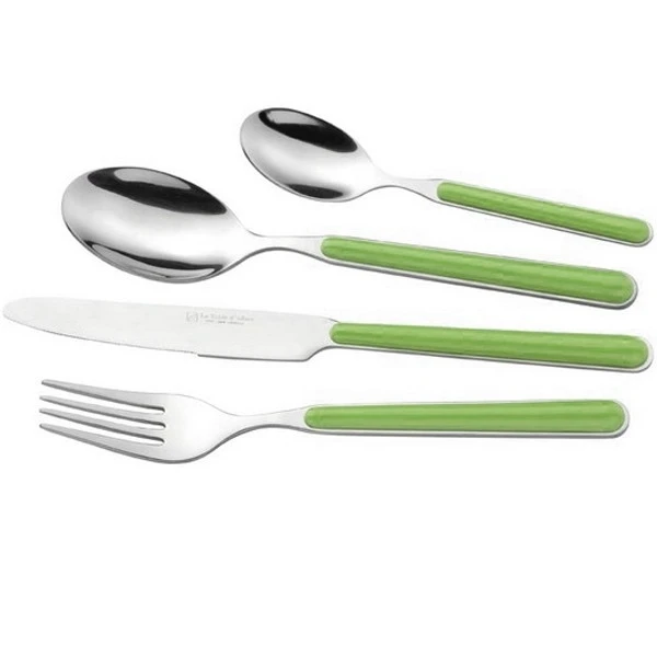 Ménagère 24 Pièces Manches Vert Rio