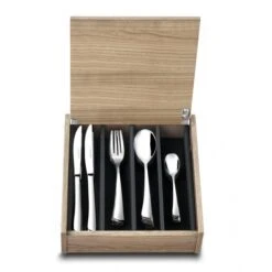 Ménagère 48 Couverts Inox Coffret Bois