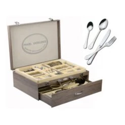 Ménagère De 84 Pièces Pradel Excellence Dans Un Coffret 2 Tiroirs