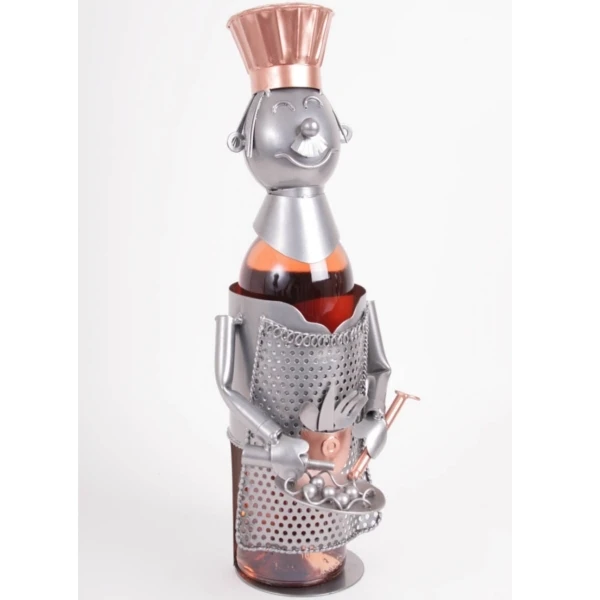Porte Bouteille Métal Cuisinier