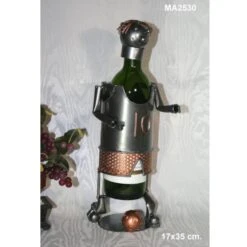 Porte Bouteille Métal Joueur Foot